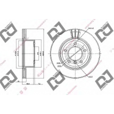 BD1633 DJ PARTS Тормозной диск