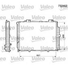 732462 VALEO Радиатор, охлаждение двигателя