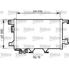 818200 VALEO Конденсатор, кондиционер