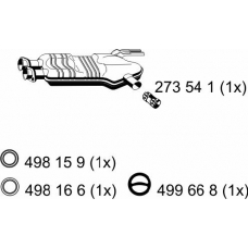 274203 ERNST Средний глушитель выхлопных газов