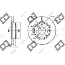 BD1400 DJ PARTS Тормозной диск