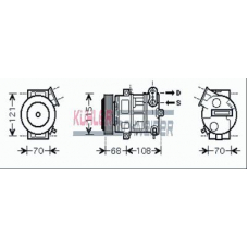 8410401 KUHLER SCHNEIDER Компрессор, кондиционер