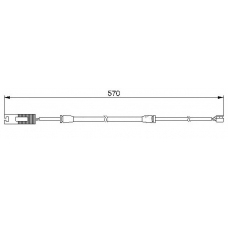 WI0530 BREMSI Сигнализатор, износ тормозных колодок