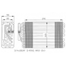 36014 NRF Испаритель, кондиционер