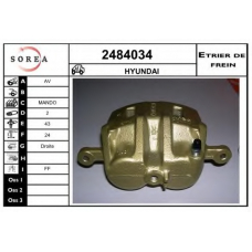 2484034 EAI Тормозной суппорт