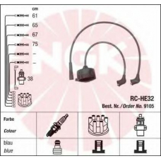 9105 NGK Комплект проводов зажигания