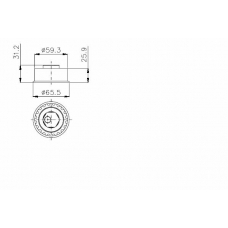 TKR 9859 TIMKEN Натяжной ролик, ремень грм