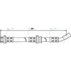 HOS3034 APEC Тормозной шланг