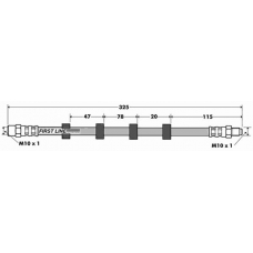 FBH7378 FIRST LINE Тормозной шланг