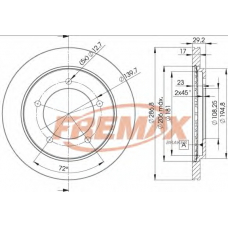 BD-2863 FREMAX Тормозной диск