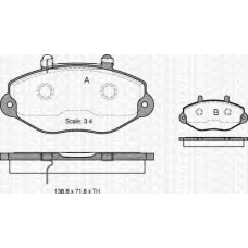 8110 16010 TRIDON Brake pads - front