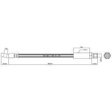 VBH733 MOTAQUIP Тормозной шланг