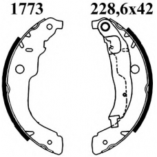 01773 BSF Комплект тормозных колодок