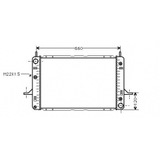 FD2121 AVA Радиатор, охлаждение двигателя