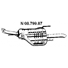 08.799.87 EBERSPACHER Глушитель выхлопных газов конечный