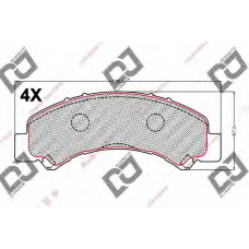 BP2198 DJ PARTS Комплект тормозных колодок, дисковый тормоз