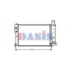 160710N AKS DASIS Радиатор, охлаждение двигателя