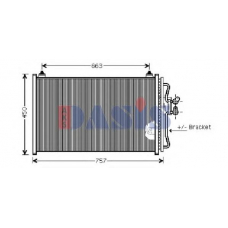 092008N AKS DASIS Конденсатор, кондиционер