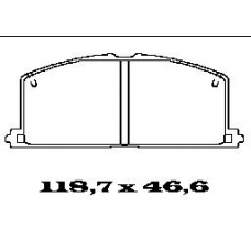 BL1163A3 FTE Комплект тормозных колодок, дисковый тормоз