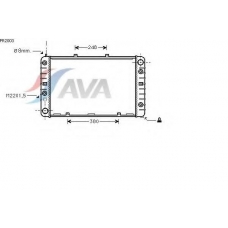 PR2003 AVA Радиатор, охлаждение двигателя