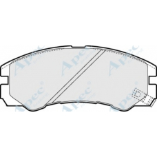 PAD1036 APEC Комплект тормозных колодок, дисковый тормоз