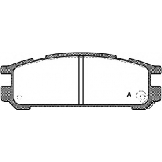 BPA0342.02 OPEN PARTS Комплект тормозных колодок, дисковый тормоз