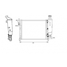 58807 NRF Радиатор, охлаждение двигателя
