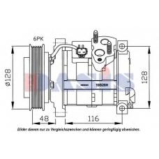 851625N AKS DASIS Компрессор, кондиционер
