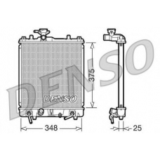 DRM47009 DENSO Радиатор, охлаждение двигателя