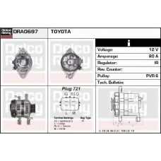 DRA0697 DELCO REMY Генератор
