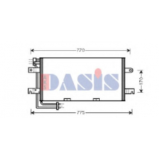 042007N AKS DASIS Конденсатор, кондиционер