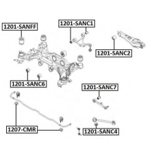 1201-SANC6 ASVA Подвеска, рычаг независимой подвески колеса