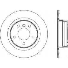 BDA2335.10 OPEN PARTS Тормозной диск