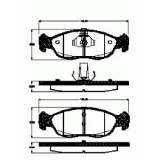 461.10 REMSA 461 10_=fo642181=472 010b-sx !колодки дисковые п.\ citroen xsara/saxo, peugeot 106/306 1.4-1.9td 96]