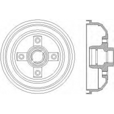 62401 PAGID Тормозной барабан