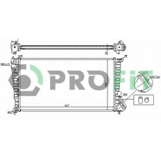 PR 0547A1 PROFIT Радиатор, охлаждение двигателя