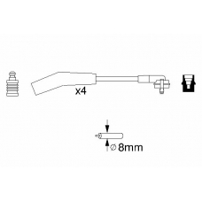 0 986 356 860 BOSCH Комплект проводов зажигания