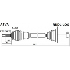 RNDL-LOG ASVA Приводной вал