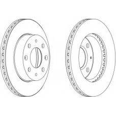 DDF451-1 FERODO Тормозной диск