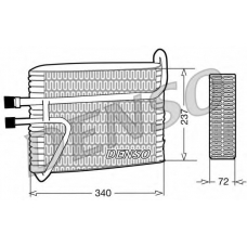 DEV33001 DENSO Испаритель, кондиционер