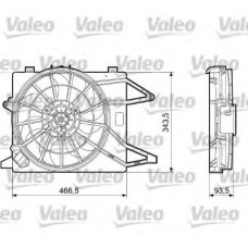 698185 VALEO Вентилятор, охлаждение двигателя