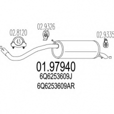 01.97940 MTS Глушитель выхлопных газов конечный