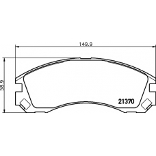 8DB 355 011-751 HELLA PAGID Комплект тормозных колодок, дисковый тормоз