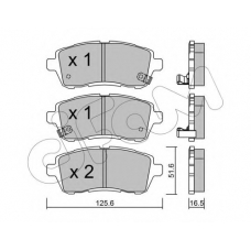 822-793-1 CIFAM Комплект тормозных колодок, дисковый тормоз