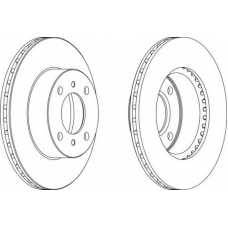 DDF1005C FERODO Тормозной диск