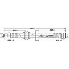 FBH6665 FIRST LINE Тормозной шланг