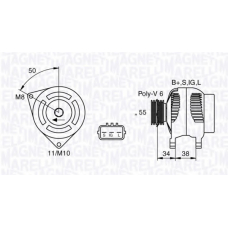 063377432010 MAGNETI MARELLI Генератор