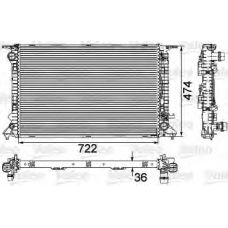 735473 VALEO Радиатор, охлаждение двигателя