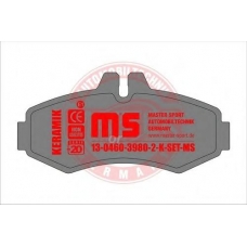 13-0460-3980-2-C-SET MASTER-SPORT Комплект тормозных колодок, дисковый тормоз