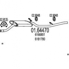 01.64470 MTS Глушитель выхлопных газов конечный